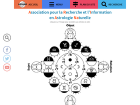 'astroariana.com' screenshot