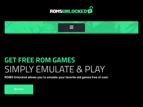 'romsunlocked.com' screenshot