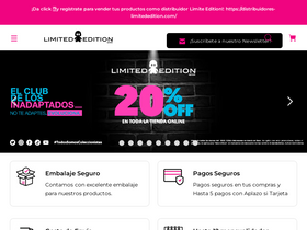 'limitededition.mx' screenshot