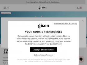 'gisou.com' screenshot