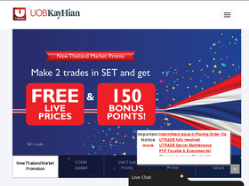 'utrade.com.sg' screenshot