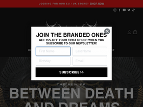 brandofsacrifice.com homepage screenshot