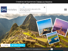 'ghlhoteles.com' screenshot