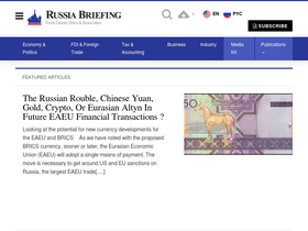 'russia-briefing.com' screenshot