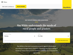 'raywhiterurallivestock.com.au' screenshot