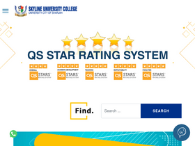 'skylineuniversity.ac.ae' screenshot