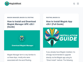 'magiskroot.net' screenshot