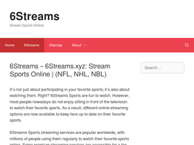 '6streamss.com' screenshot