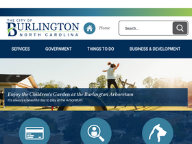 'burlingtonnc.gov' screenshot