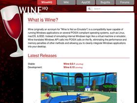 'forum.winehq.org' screenshot