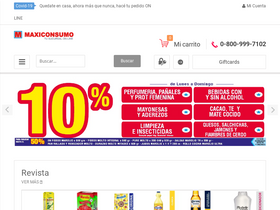 'maxiconsumo.com' screenshot