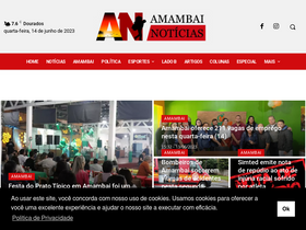 'amambainoticias.com.br' screenshot
