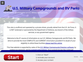 'militarycampgrounds.us' screenshot
