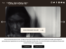 'gracieabrams.com' screenshot