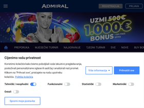 'admiral.hr' screenshot