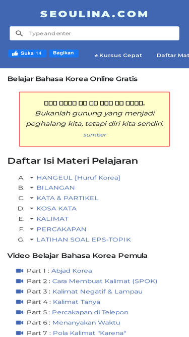 Soal Ujian Bahasa Korea Helmi Kediris