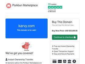 'karvy.com' screenshot