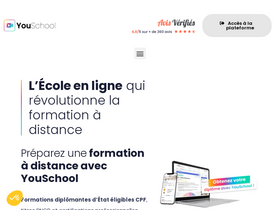 'youschool.fr' screenshot