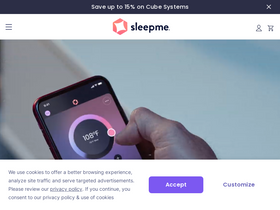 'sleep.me' screenshot