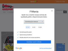 'f1mania.net' screenshot