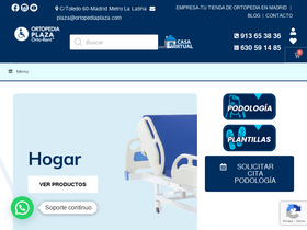 'ortopediaplaza.com' screenshot