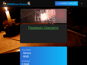 'bnbminer.finance' screenshot