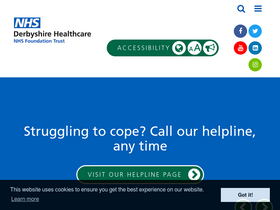 'derbyshirehealthcareft.nhs.uk' screenshot