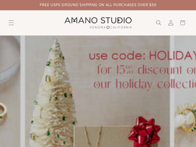 amanostudio.com homepage screenshot