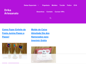 'drikaartesanato.com' screenshot
