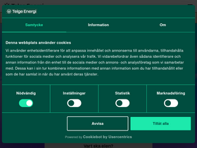 'telgeenergi.se' screenshot