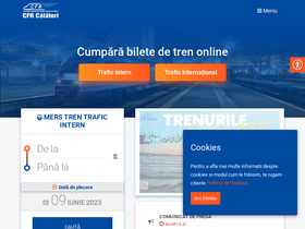 'cfrcalatori.ro' screenshot