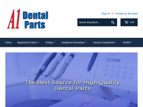 a1dentalparts.com homepage screenshot