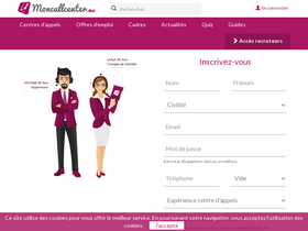 'moncallcenter.ma' screenshot