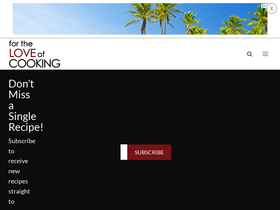 'fortheloveofcooking.net' screenshot
