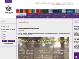 'valoda.lv' screenshot