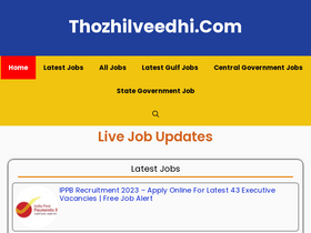 'thozhilveedhi.com' screenshot