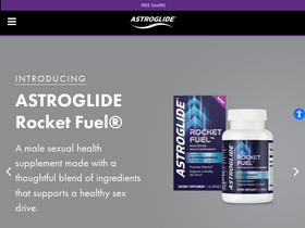 'astroglide.com' screenshot