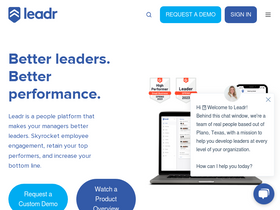 'leadr.com' screenshot