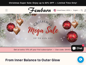 Femburn website screenshot