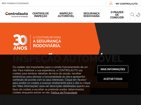 'controlauto.pt' screenshot