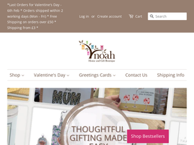 Noahhomeandgifts homepage screenshot