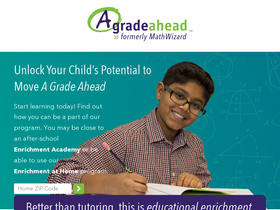 'agradeahead.com' screenshot