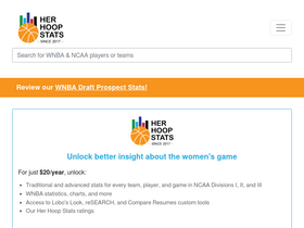 'herhoopstats.com' screenshot