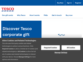 'tescoforbusiness.com' screenshot