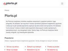'plorto.pl' screenshot