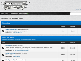 'old-fidelity-forum.de' screenshot