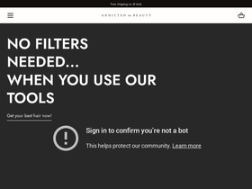 addictedtobeauty.com homepage screenshot