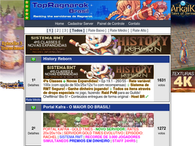 'topragnarok.com.br' screenshot