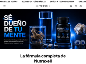 nutraxell.com homepage screenshot