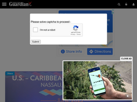 'guardian.co.tt' screenshot